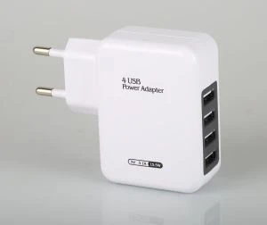 Univerzalno pametno punjenje 5v 3.1a utičnica 4 priključka Qc 3.0 Mikro USB adapter kućnog zidnog punjača AC