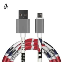 Visokokvalitetni podatkovni kabel od kožnog materijala USB kabel za punjenje za android